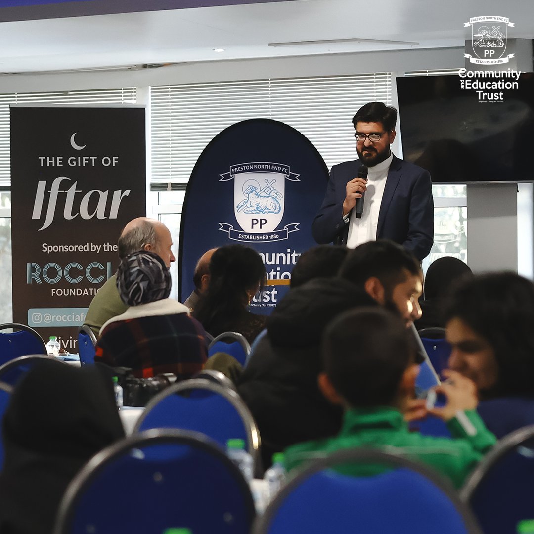 𝗜𝗳𝘁𝗮𝗿 𝟮𝟬𝟮𝟰 🌙 As Nadeem, Interfaith Advisor, and our host for the evening, welcomes over 200 guests to Deepdale, our first Iftar of 2024 is underway. #PNECET | #pnefc