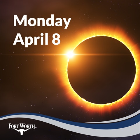 Fort Worth is one the best places to experience tomorrow’s Total Eclipse! fortworthtexas.gov/news/2024/3/20…