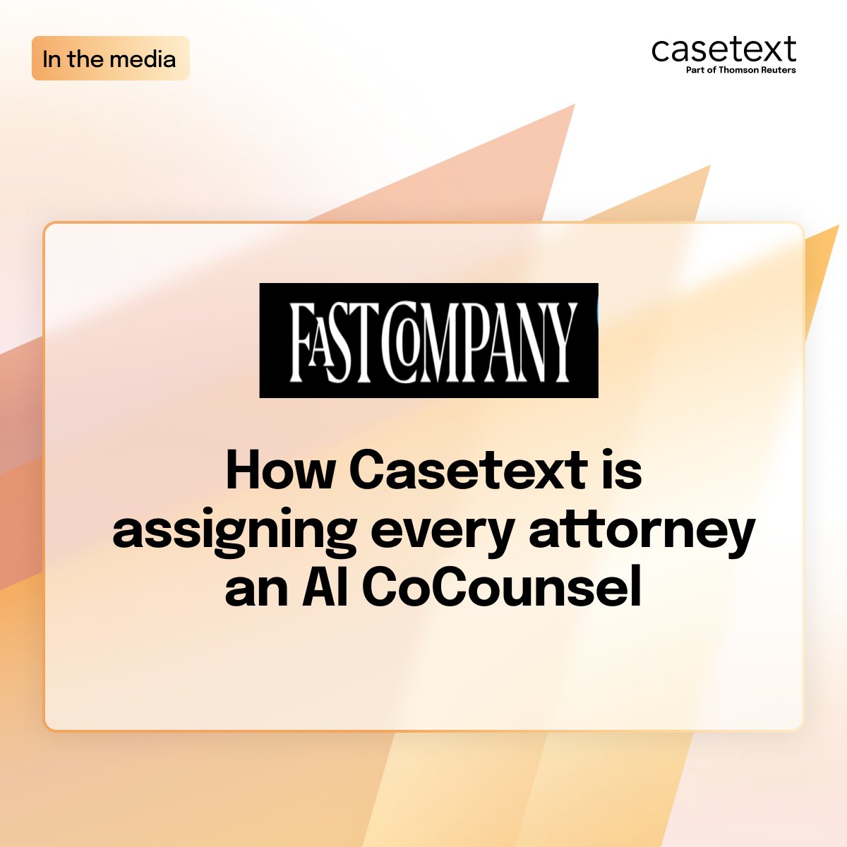 Casetext, Part of Thomson Reuters tweet media