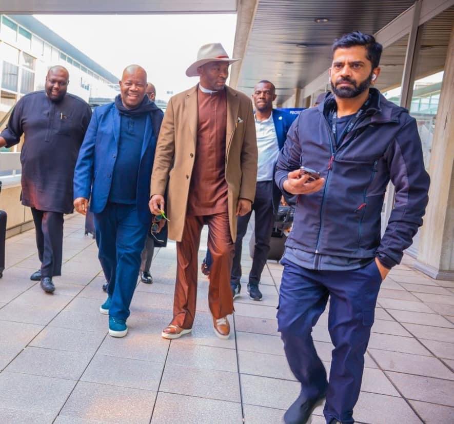 OfficialBenKalu's tweet photo. Today, I arrived Geneva, Switzerland, alongside the Senate President, H.E. Godswill Akpabio, who is leading Nigeria’s delegation to the 148th Inter-Parliamentary Union Assembly.

Upon our arrival, we were warmly welcomed by Nigeria’s Ambassador to Switzerland, Abiodun Richards Adejola.