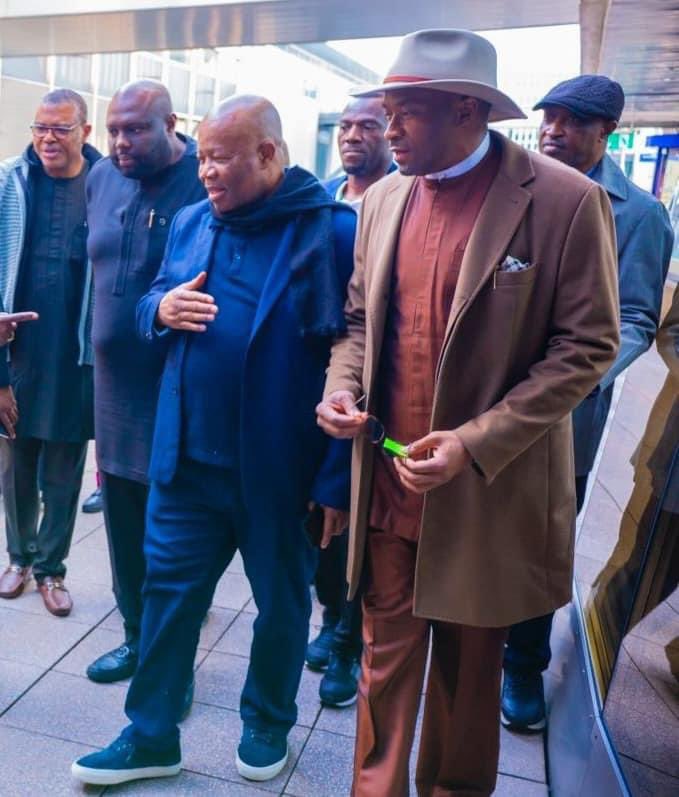 OfficialBenKalu's tweet photo. Today, I arrived Geneva, Switzerland, alongside the Senate President, H.E. Godswill Akpabio, who is leading Nigeria’s delegation to the 148th Inter-Parliamentary Union Assembly.

Upon our arrival, we were warmly welcomed by Nigeria’s Ambassador to Switzerland, Abiodun Richards Adejola.