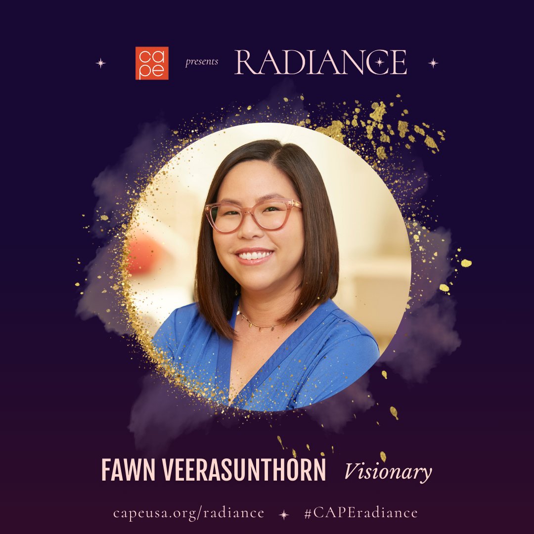 Huge congrats to Fawn Veerasunthorn, Director of Disney’s WISH, for receiving the Visionary Award at the <a href="/CAPEUSA/">CAPE—Coalition of Asian Pacifics in Entertainment</a> RADIANCE gala last week!✨ We’re thrilled to support a meaningful event that recognizes the vibrant talents within the API community. #asiansinanimation #animation