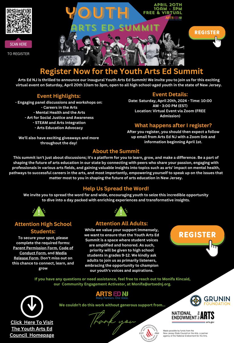 ArtsEdNewark's tweet photo. Register Here ! https://t.co/WXtJel8lsj https://t.co/sQEuVwajha