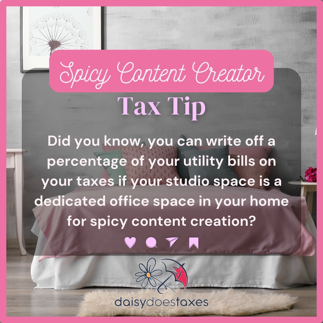 daisydoestaxes's tweet photo. โจ Want a list of common tax write-offs for spicy content creators? Grab the FREE list here--> https://t.co/kNvqyIs48V
โจ Like, share, and follow for more spicy tax tips, tricks, and tea!
#TaxPro #EnrolledAgent #DigitalCreator #TaxWriteOffs #EnrolledAgent #ContentCreator https://t.co/iJQj4v0UWP