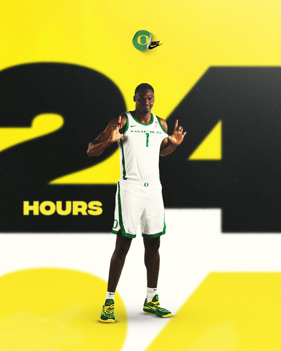 Start the countdown. 24 hours until @OregonMBB takes on Creighton in the second round of the NCAA Tournament. #GoDucks