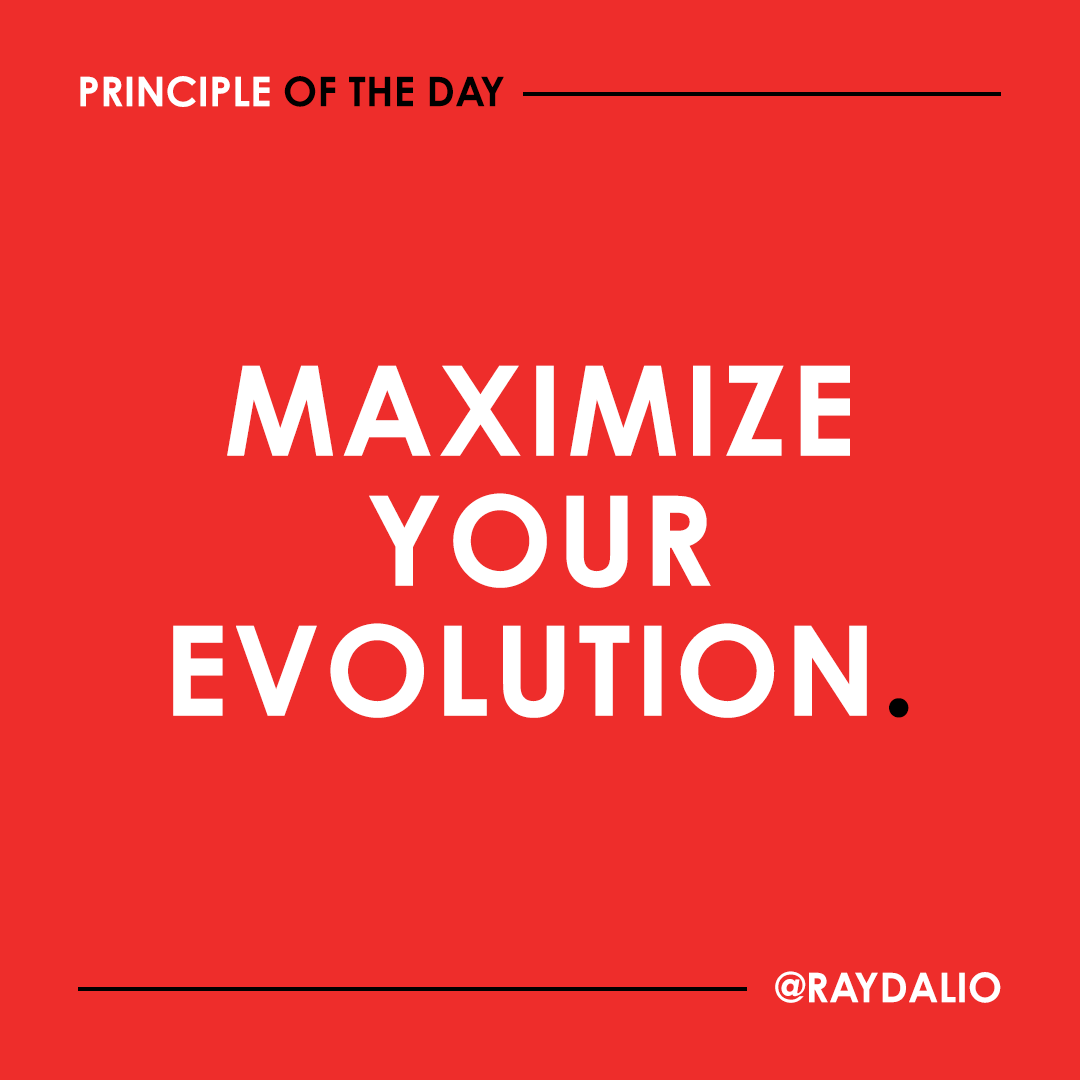 RayDalio's tweet photo. Unique abilities of thinking logically, abstractly, and from a higher level are carried out in structures located in the neocortex. These parts of the brain are more developed in humans and allow us to reflect on ourselves and direct our own evolution. Because we are capable of conscious, memory-based learning, we can evolve further and faster than any other species, changing not just across generations but within our own lifetimes.

This constant drive toward learning and improvement makes getting better innately enjoyable and getting better fast exhilarating. Though most people think that they are striving to get the things (toys, bigger houses, money, status, etc.) that will make them happy, for most people those things don't supply anywhere near the longterm satisfaction that getting better at something does. Once we get the things we are striving for, we rarely remain satisfied with them. The things are just the bait. Chasing after them forces us to evolve, and it is the evolution and not the rewards themselves that matters to us and to those around us. This means that for most people success is struggling and evolving as effectively as possible, i.e., learning rapidly about oneself and one's environment, and then changing to improve.

It is natural that it should be this way because of the law of diminishing returns. Consider what acquiring money is like. People who earn so much that they derive little or no marginal gains from it will experience negative consequences, as with any other form of excess, like gluttony. If they are intellectually healthy, they will begin seeking something new or seeking new depths in something old--and they will get stronger in the process. As Freud put it, "Love and work are the cornerstones of our humanness."

The work doesn't necessarily have to be a job, though I believe it's generally better if it is a job. It can be any kind of long-term challenge that leads to personal improvement. As you might have guessed, I believe that the need to have meaningful work is connected to man's innate desire to improve. And relationships are the natural connections to others that make us relevant to each other and to society more broadly. #principleoftheday