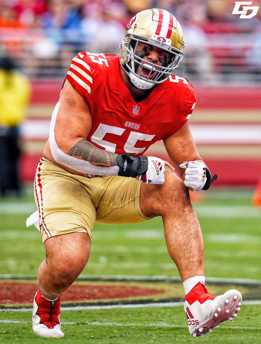SportzSwaps's tweet photo. Could the Niners look to draft standout Washington OL, Troy Fautanu? @BDPeacock @Crocky209 #49ers #nfldraft #NFLDraft2024 https://t.co/HjF7SRAb3H