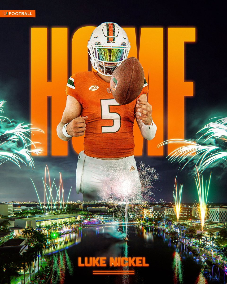 Back at home this weekend 🙌🏼🙌🏼 @coach_cristobal @CoachDawson_UM @CanesFootball