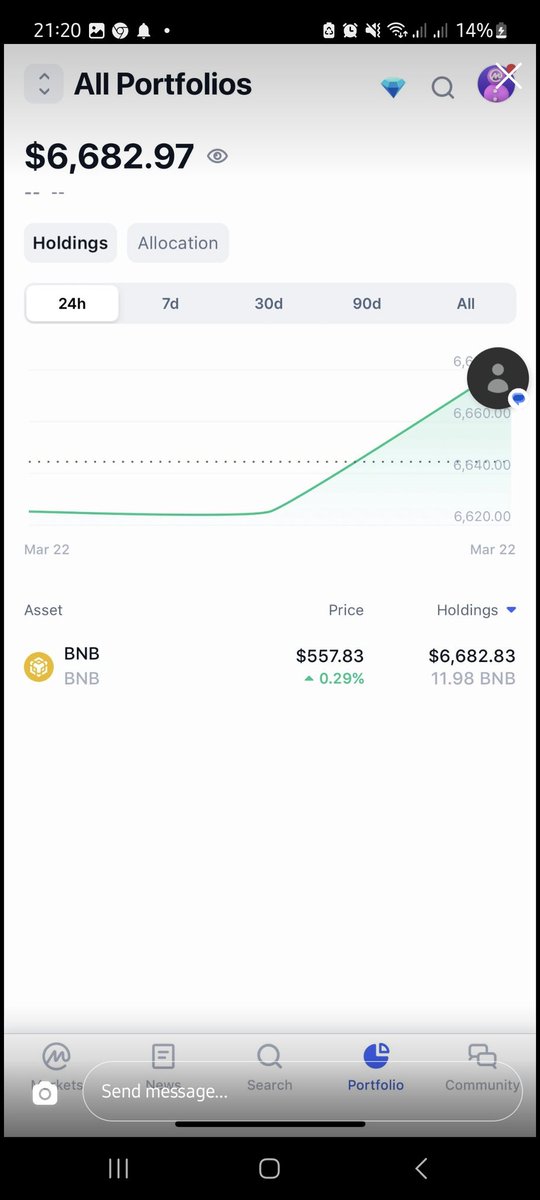 jamobeng1's tweet photo. @nikecodez_ Went ahead to create a fake portfolio at CoinMarketCap to lie that my money is almost ready and I should pay him to realise it https://t.co/Pa55oIEzB8