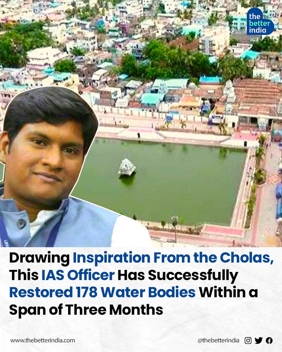 Once a thriving land with over 400 water reservoirs built by the Cholas, Karaikal faced a new reality.   

#WaterConservation #India #WorldWaterDay #TamilNadu #IASOfficer #WaterCrisis #India   

[World Water Day, Water Conservation, India]