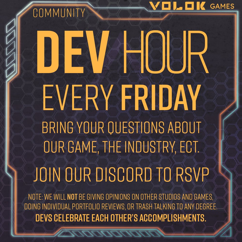 ChimeraCustomXG's tweet photo. Starting next week we are hosting #DevHour!

Bring your questions about the industry, what we're making, or anything else #gaming or #gamedev related!

The hour will change every week to accommodate timezones and availability.

Our Discord: https://t.co/EfvgRoe5WC https://t.co/PJVQ6WFiSC