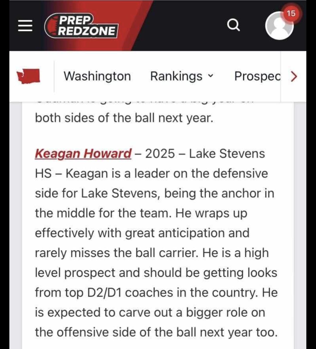 KeaganHoward80's tweet photo. Thank you @DevinRecord and @PrepRedzoneWA for the write up 💪 https://t.co/DViMoIylpj