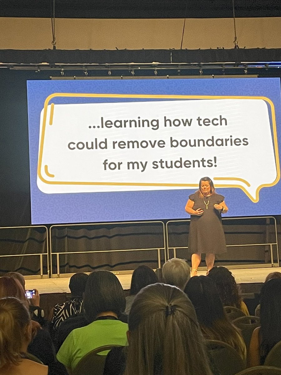 At #SpringCUE with <a href="/annkozma723/">Ann Kozma</a> for the Keynote! The energy is electric ⚡️ and inspiring ✨! Excited for all the sessions and connections! #EdTech #CUECommunity #BetterTogether #DestinationOside