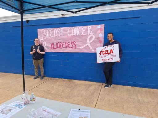 CareerTech_TPSD's tweet photo. Breast Cancer Awareness Night at Tupelo softball game - FCCLA students passed cake pops and breast cancer awareness info.๐ฉท #notjustOctober #fccla #tpsd https://t.co/jr0wzhUGch