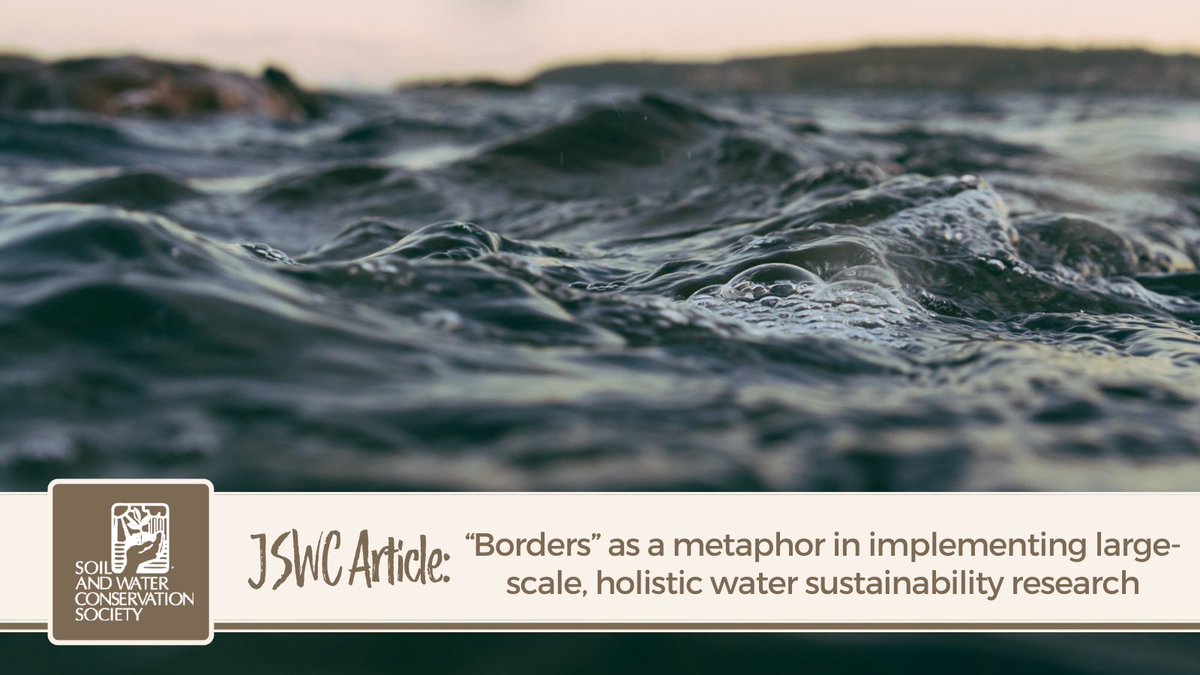 SWCSNews's tweet photo. Happy #WorldWaterDay! We've got a great article in our latest #JSWC issue addressing the boundaries slowing progress in water sustainability efforts and research. Learn more: https://t.co/q6qJN1CZek https://t.co/Wo0Zx1V7qR