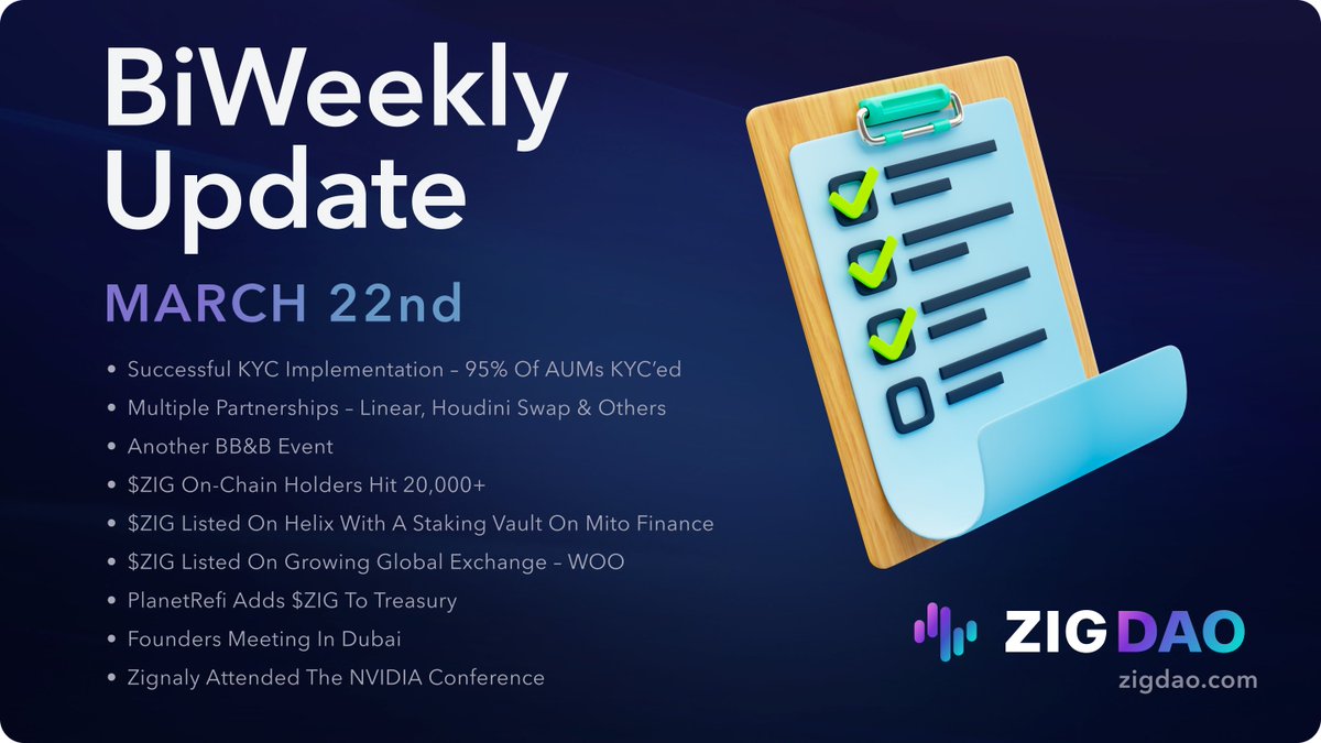 (1/10) Two weeks of pure hustle and relentless dedication catapulting us towards Protocol success!💪🔥🚀 $ZIG #ZIG Here's the powerhouse rundown of our achievements: