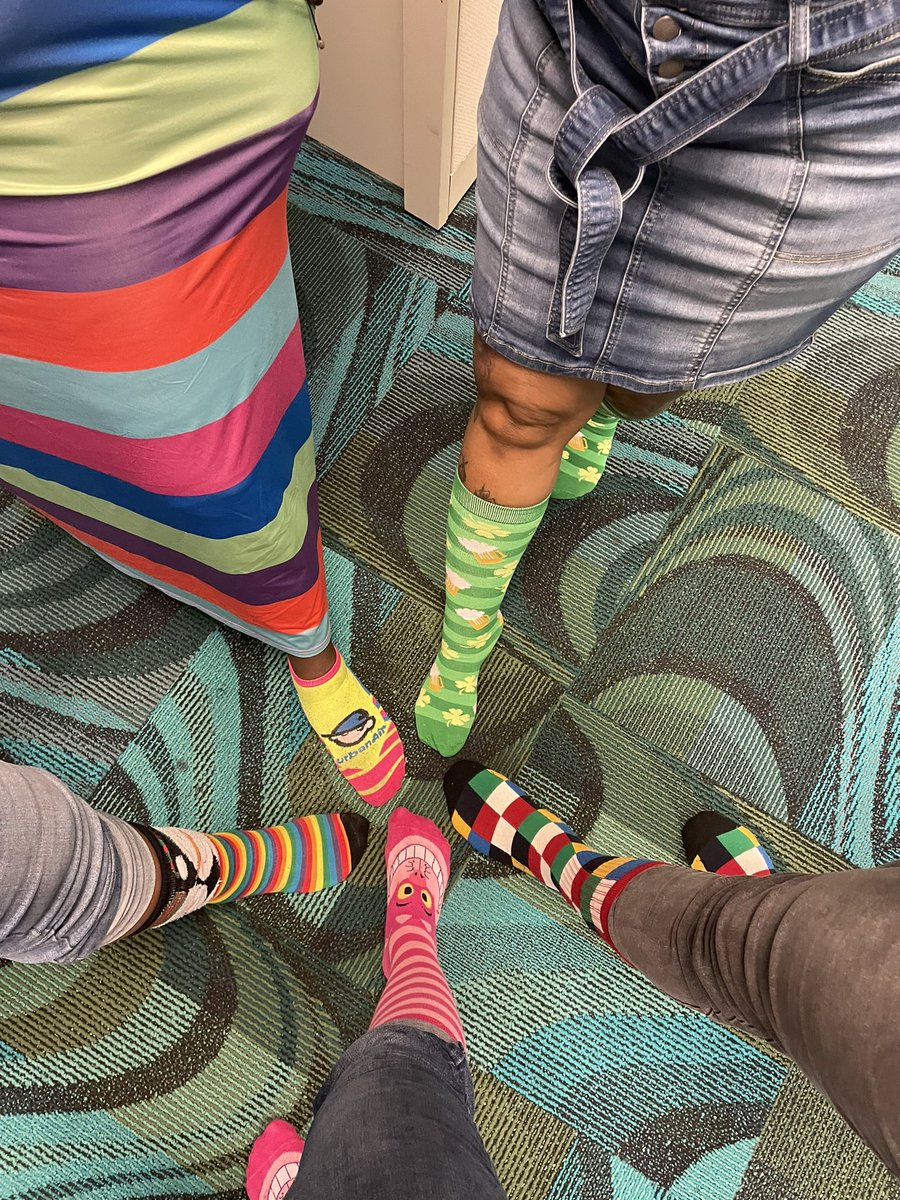 It was fun/ crazy sock day. Look how cute. 🧦 #NAC #weRtheNAC #lifeatatt