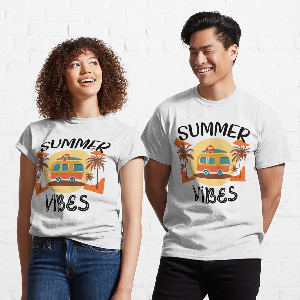 SUMMER VIBES.
#SummerOf24 #summer #SummerVibes 
LINK BELOW 
redbubble.com/i/t-shirt/Summ…