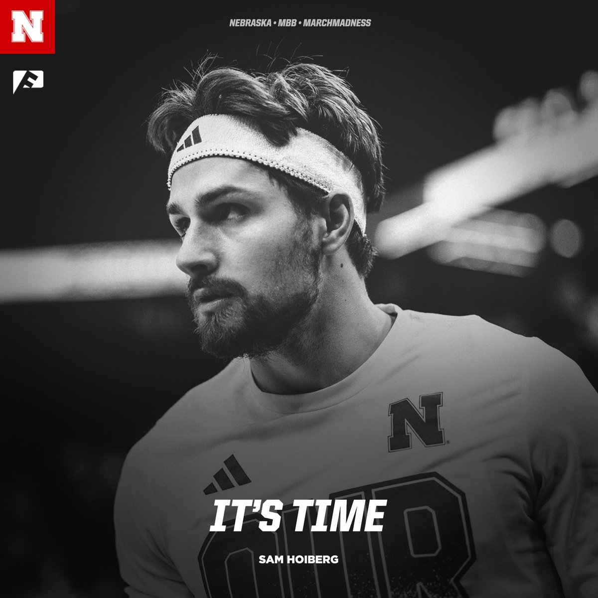 Today's the day. Good luck to @samhoiberg⁠ and @huskerMBB at #marchmadness. ⁠ 📝 Read his story 'It's Time' to get ready for tonight. huskers.com/news/2024/3/21… ⁠ #fanword #B1GMBBT #huskers #gbr #ncaa #marchmadness2024
