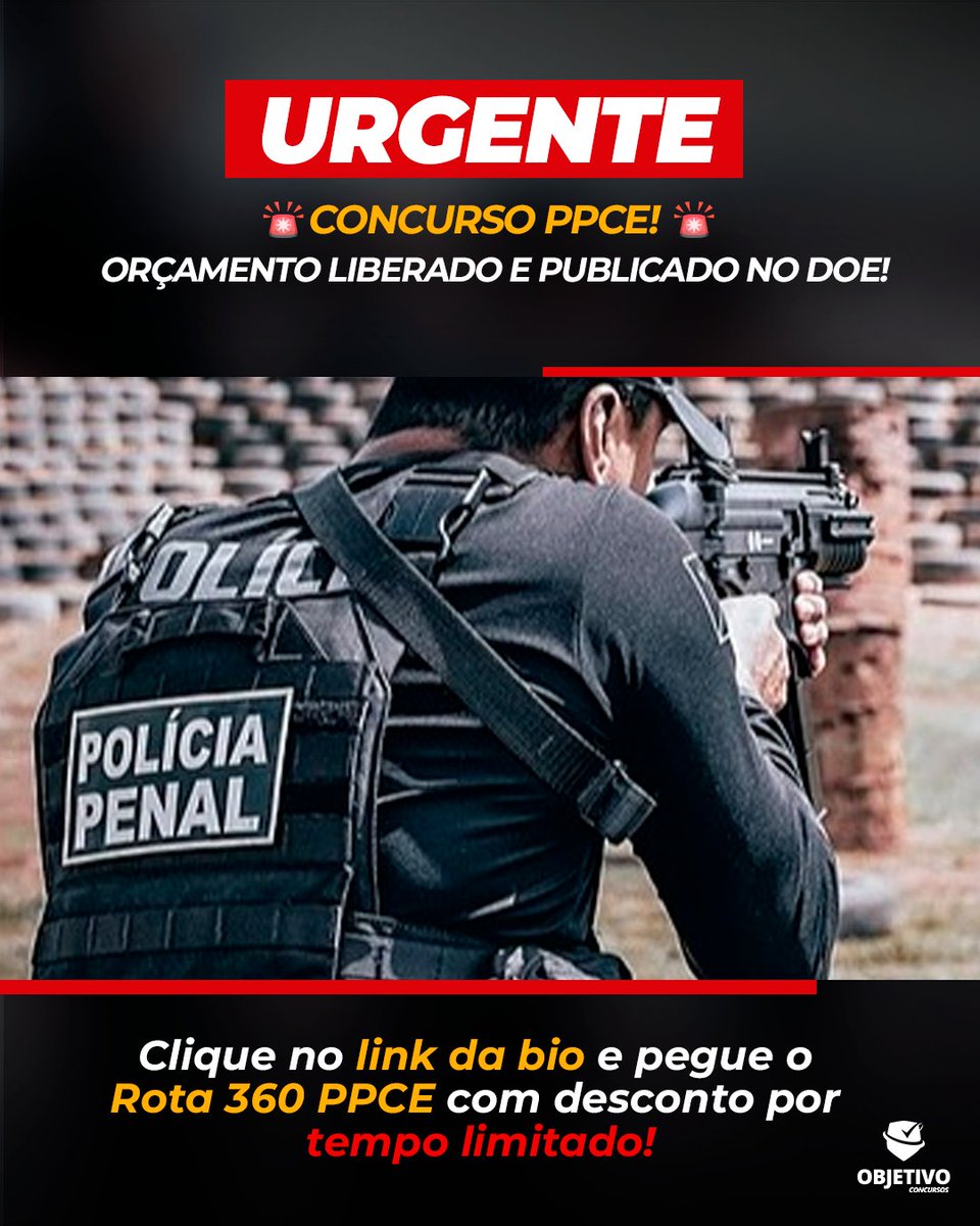 OBJ_concursos's tweet photo. O ÚLTIMO PASSO PARA PUBLICAÇÃO DO EDITAL!!🔥😳
Agora não tem mais pra onde correr, o edital está vindo!!

Clica no link da minha BIO e pegue o Rota 360 PPCE com um desconto por tempo LIMITADO!!! O valor vai mudar⏳ https://t.co/ixei1E406O