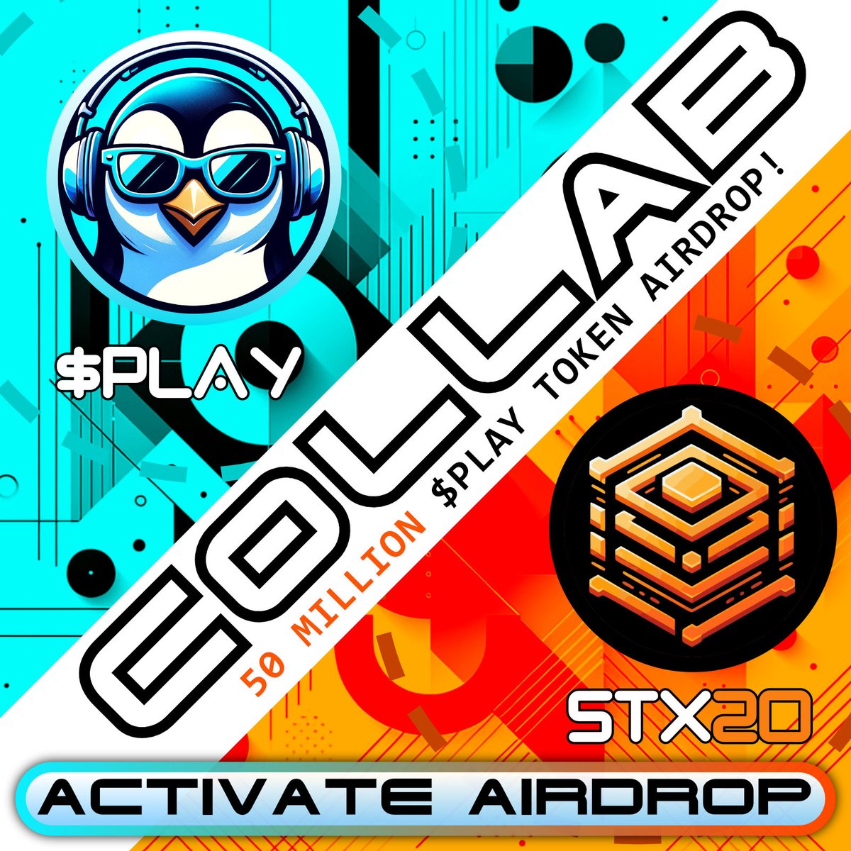 playpenguinstx's tweet photo. For our next BIG #Airdrop we bring you @stx20stacks!

Activates with:
50 Comments
50 Likes
50 Retweets

Top 2k wallets owning STXS will get 50 million $PLAY

First 100 NEW MEMBERS to join get a 20k $PLAY boost on their airdrop! https://t.co/qq7KoHVlUI https://t.co/8eVl6VZDZc