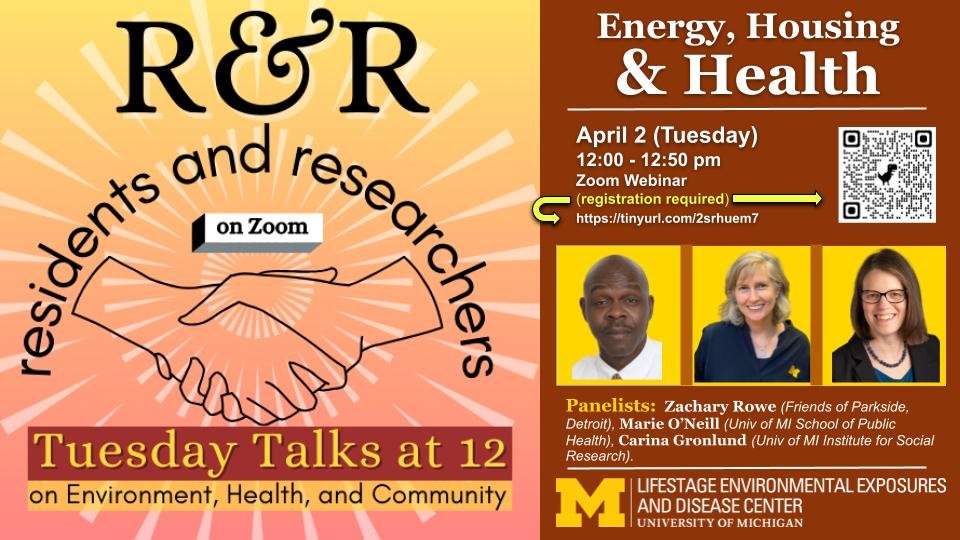 Looking forward to attending this upcoming event on #energy #housing and #health with HSHE expert Marie O'Neil!