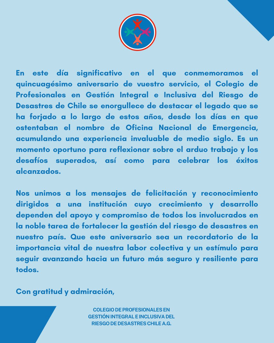 ColGIIRD's tweet photo. En conmemoración del SENAPRED. https://t.co/kwk2LQlVwF