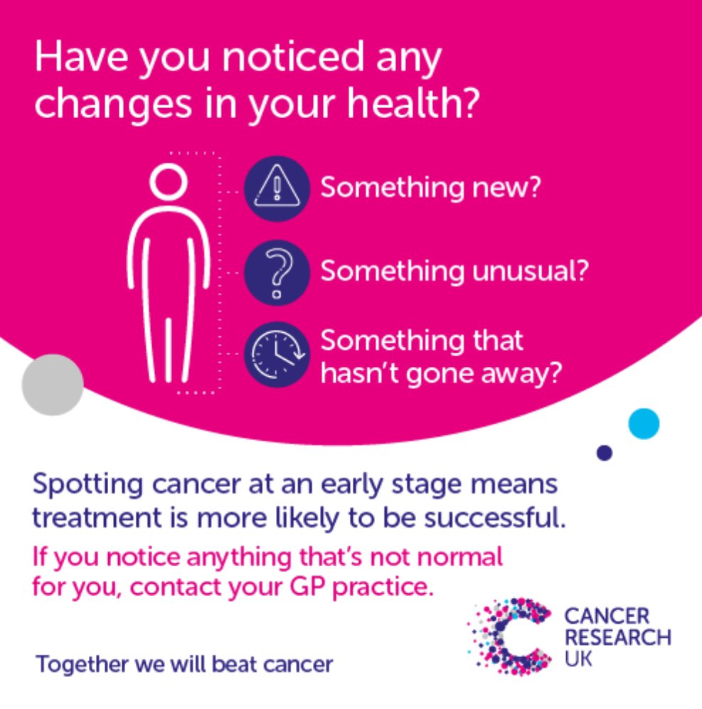 A lot of us have been, or will be, affected by cancer in some way. So, after the sad news about Princess of Wales’ diagnosis, I think it’s an important time to remind us all about what to do if something doesn’t seem right. Credit: @CR_UK
