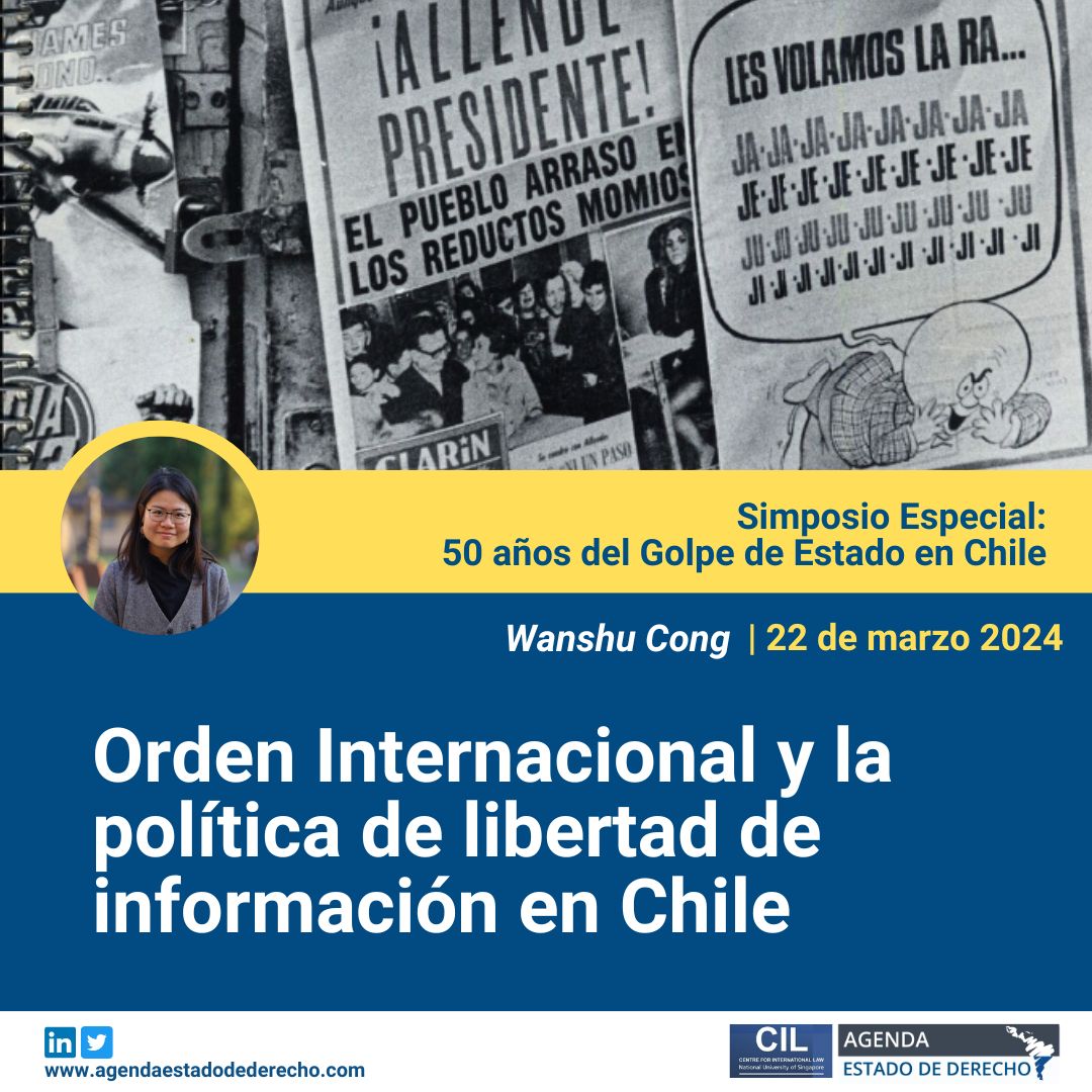 ¿De qué manera la lucha de Allende por la libertad de información en Chile desafió el orden internacional y sentó las bases sobre el papel crucial de la comunicación en la búsqueda de un mundo más justo e igualitario? Lee el artículo de ✍️ Wanshu Cong: agendaestadodederecho.com/orden-internac…