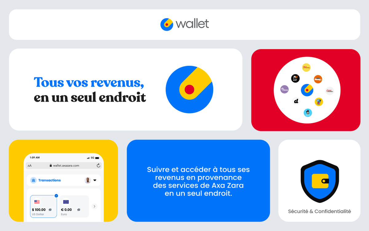 axazaraHQ's tweet photo. Suivez et accédez à tous vos revenus provenant des services Axa Zara en un seul endroit.
Créez votre wallet aujourd’hui sur https://t.co/l0GxcWiLPc
#AxaZaraEvent #AxaZaraEvent2024 #OpportunitéInfinies https://t.co/uRPqmwNZf1