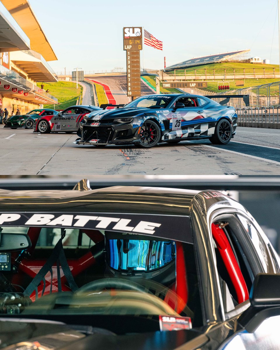 AedanPetty's tweet photo. With a new American flag themed livery at SLB 2024, Jeremy was back again with his extremely loud Camaro ZL1 1LE. Bad for your hearing long term, but badass while you can still hear it! It was a fun time getting these captures of the ZL1 out at Circuit of the Americas! https://t.co/gfmZv4k6p6