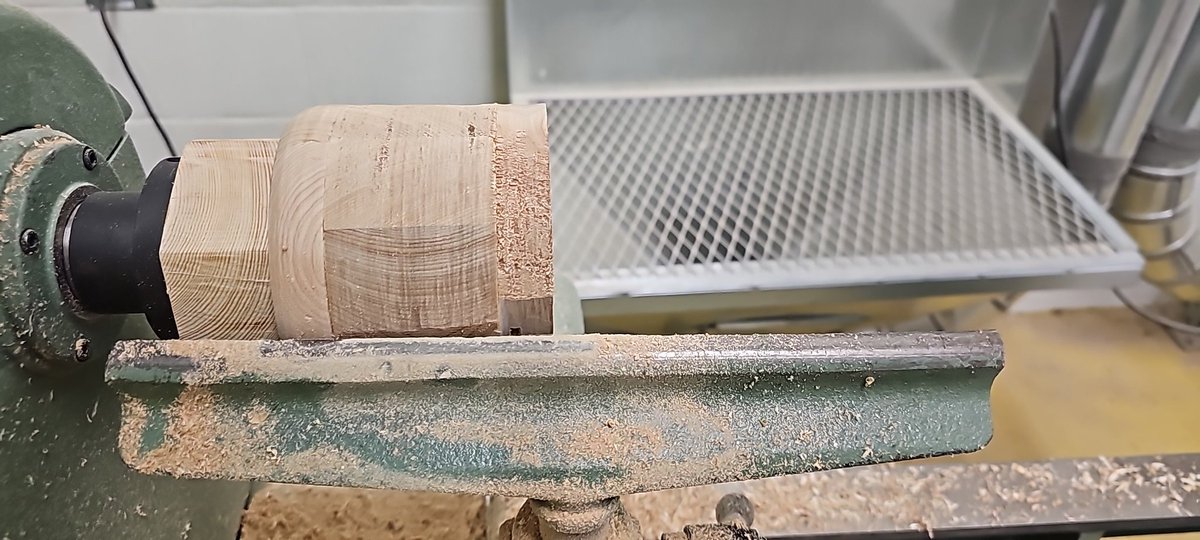 Upycling with <a href="/fmpsd/">Fort McMurray Public School Division</a> #CTS Two pieces of broken cutting board and an old handrail.  Stay tuned for final product