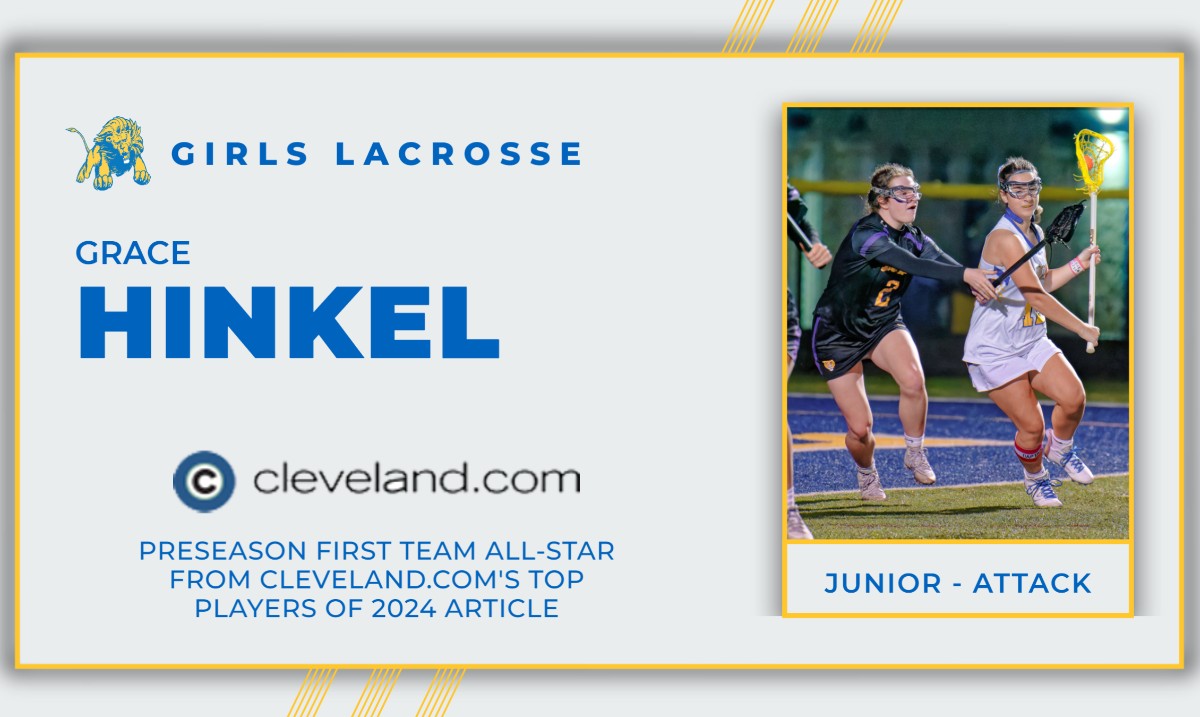 Congratulations to junior Grace Hinkel on being named a First Team Preseason All-Star by Cleveland.com. To read more on her preseason recognition, visit ndclathletics.org. #WeAreNDCL