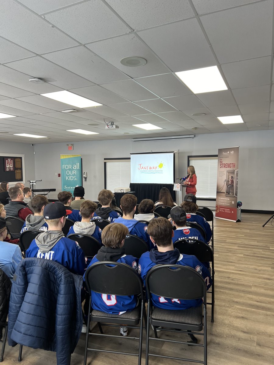 UpstreamNL's tweet photo. We are so proud to be working with the @JanewayNL  again this year to help them raise money for the Janeway Children’s Hospital.
Yesterday, we attended the launch event for the 2024 Telethon and were excited to support this year’s Champion Child, John Bennett. https://t.co/cpD5PsxWu2