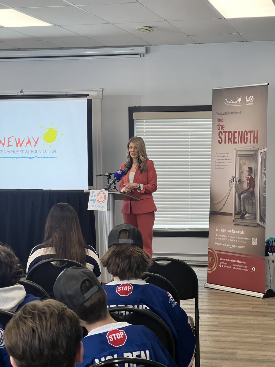 UpstreamNL's tweet photo. We are so proud to be working with the @JanewayNL  again this year to help them raise money for the Janeway Children’s Hospital.
Yesterday, we attended the launch event for the 2024 Telethon and were excited to support this year’s Champion Child, John Bennett. https://t.co/cpD5PsxWu2