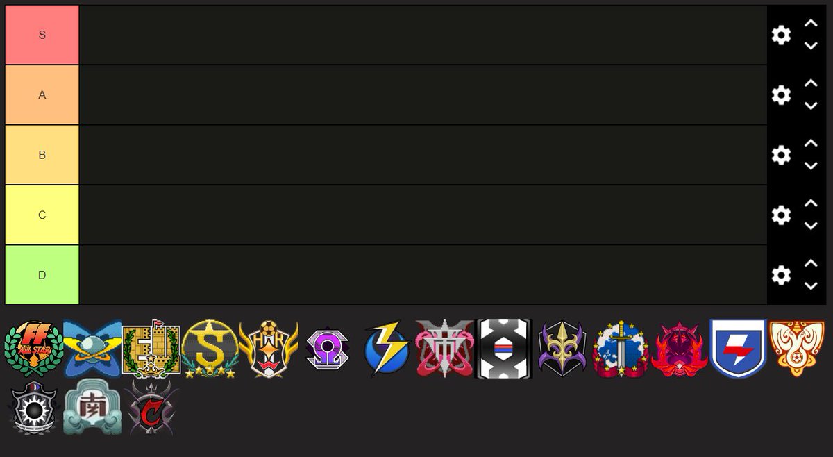 InazumaUltimate's tweet photo. Bonsoir, nous vous partageons cette Tier List des équipes d'Inazuma Eleven Ultimate crée par @Mathiuze_   

➡https://t.co/hLBApLgy7f

N'hésitez pas à nous partager vos Tier List dans ⁠le chanel dédié sur notre discord🥇 https://t.co/dDBPGKwStz