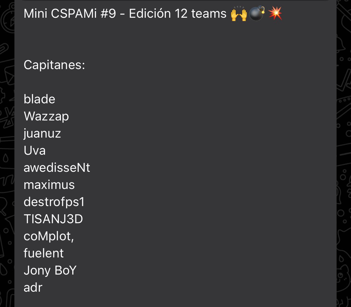 efecdb's tweet photo. 12 apóstoles, 60 pibes, nuevo "mini" torneo de #CSPAMI hoy desde las 21hrs!!!
Nos vemos por el Twitch de @GamersClubCSes junto a @BananaCasters !!!! https://t.co/ELc0FrZcCu