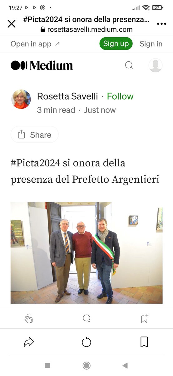 A PICTA 2024 il Prefetto Argentieri!! 
PICTA # Article# @ rosettasavelli# @michele_govoni77 # castrocarotermeterradelsole# Emilia-Romagna# Artexibition# contemporaryArt# modernArt#
instagram.com/p/C406t_ENuRF/…