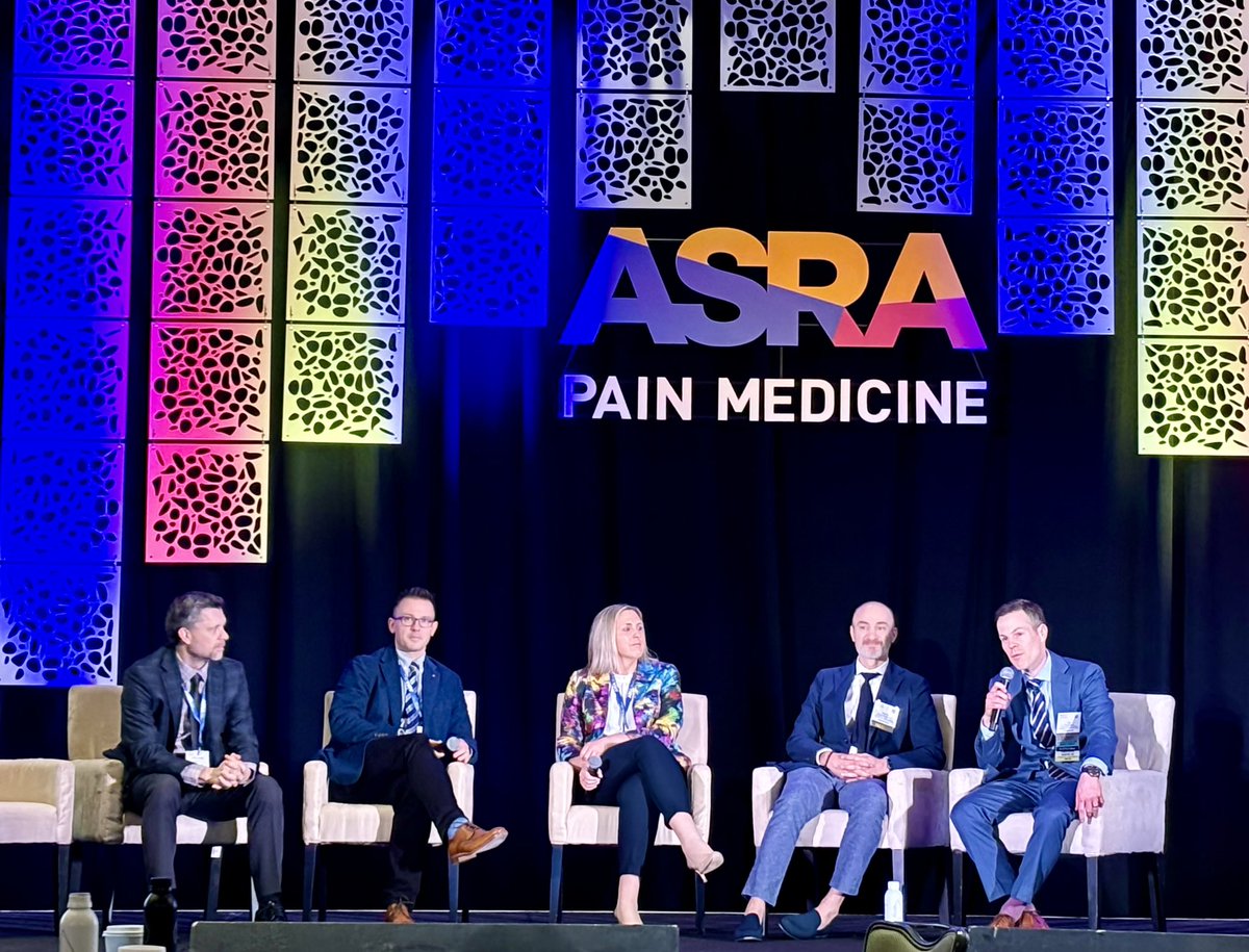 Star-studded #ASRASPRING24 panel - giving a very balanced view on periop care for our hip# pts. Personalizing the care plan to patient / practitioner / practice setting is key to managing this complex population. @rosie_hogg @sites_brian @ajrmacfarlane @sgmemtsoudis @ESchwenkMD