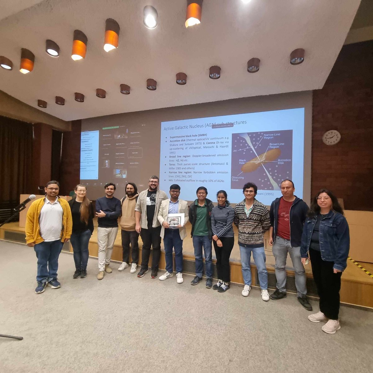 camkpan's tweet photo. Exciting news! Today, we witnessed the public defense of the doctoral thesis by Tathagata Saha from the #NCACPAS Congratulations to Tathagata on this significant milestone in his scientific journey! Wishing him continued success. 🌟 #Science #Astronomy https://t.co/UHkYqCI9QZ