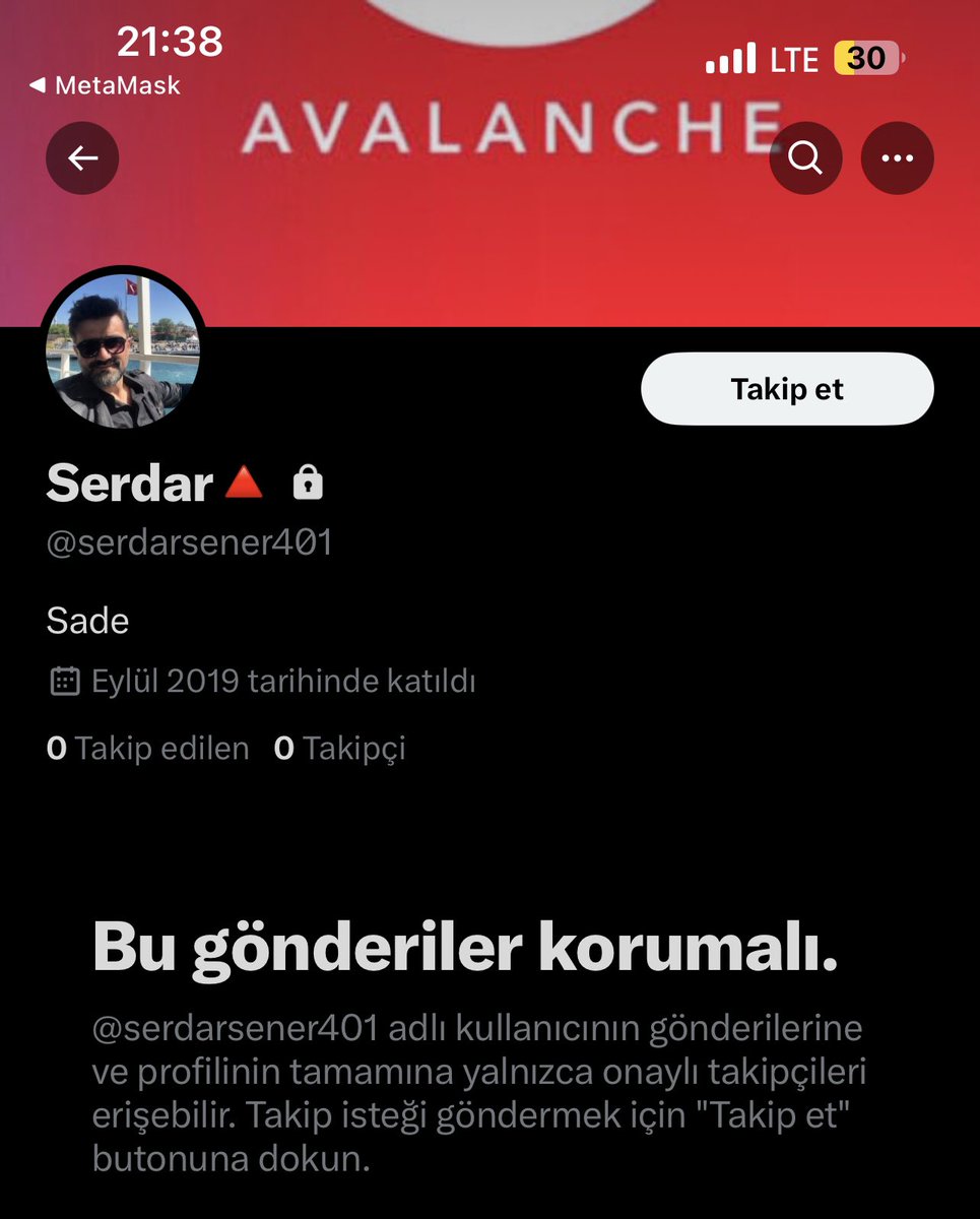 yargickripto's tweet photo. SERDAR ENVER ŞENER 
>>>kimliğin çıktı ortaya 😂

Nereye sildin ‘takip ettiklerini - takipçilerini’ kaçıyorsun bakıyorum ?? 
$sender #sender 
WANTED ! https://t.co/1WwORXFMXd