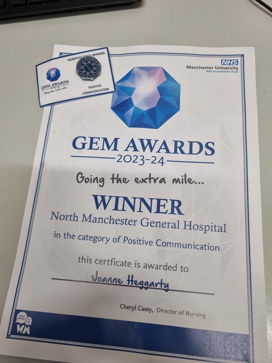 Thank you for all the lovely comments from the staff @nmghtheatr70697 this is for all of you for all your hard work and dedication to make our theatres a great place providing quality care @EricaWeaver19 @jomwlever @WraggVictoria @ElsaJesna