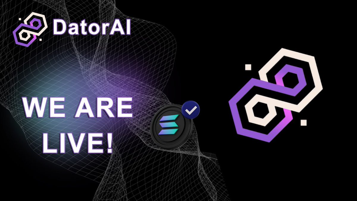 DatorAISolana's tweet image. $DATOR token is live on Raydium DEX 🔥

Contract address:

DSEtZgURtYeRjZLTFhC9197JwZU2h1THCuRE9hNDGvvS

#ai #gpu #gpuai #aigpu
