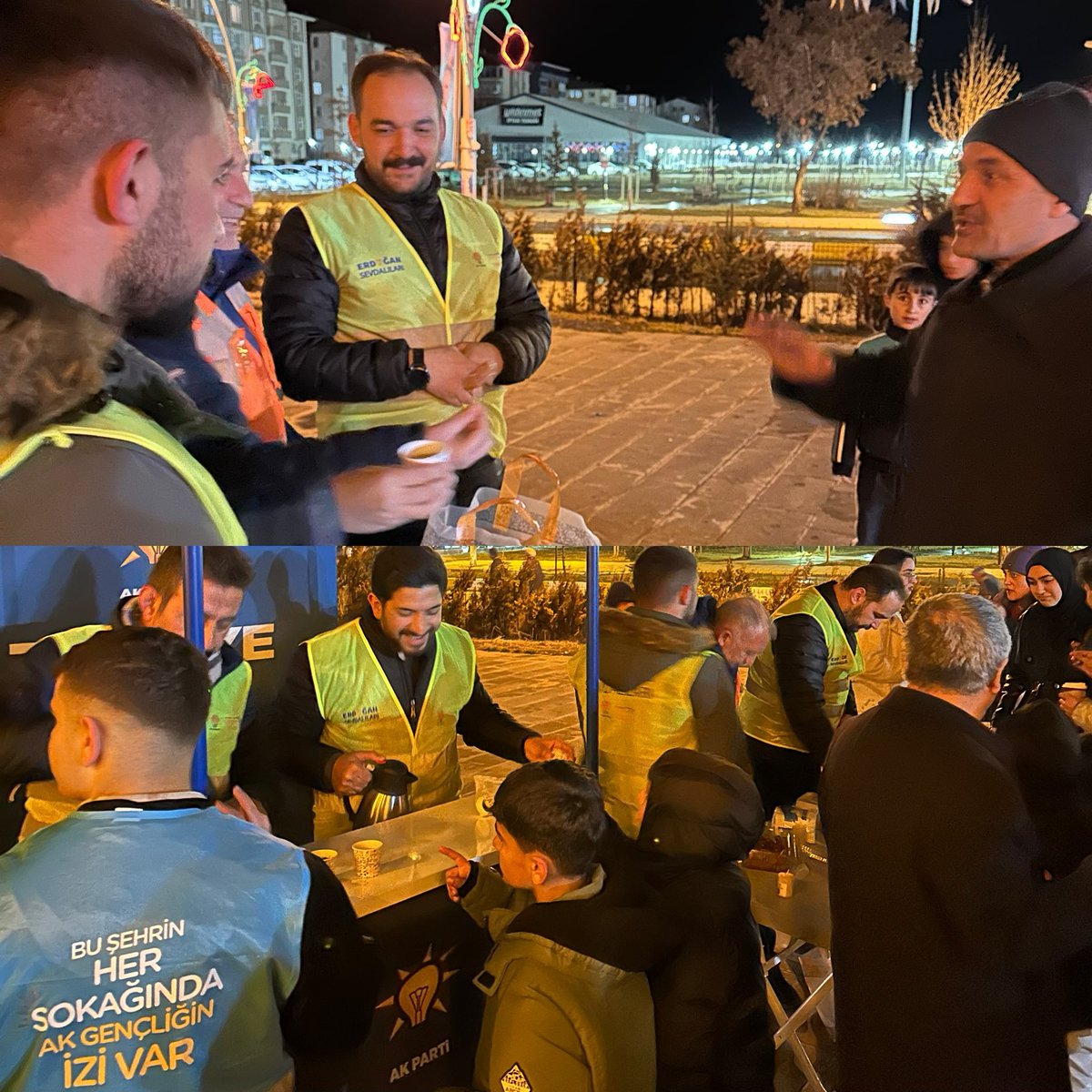 📍Ulu Camii 

Genel Merkez Gençlik Kolları Yerel Yönetimler Başkan Yardımcımız <a href="/salihfgencturk/">SALİH FURKAN GENÇTÜRK</a> ve İl Gençlik Kolları Başkanımız <a href="/H_ibrahimselcuk/">Halil İbrahim SELÇUK</a> eşliğinde “Çay Bizden Sohbet Sizden” programımız kapsamında bugün teravih namazı sonrasında camii cemaatimize  ikramlarda bulunduk.