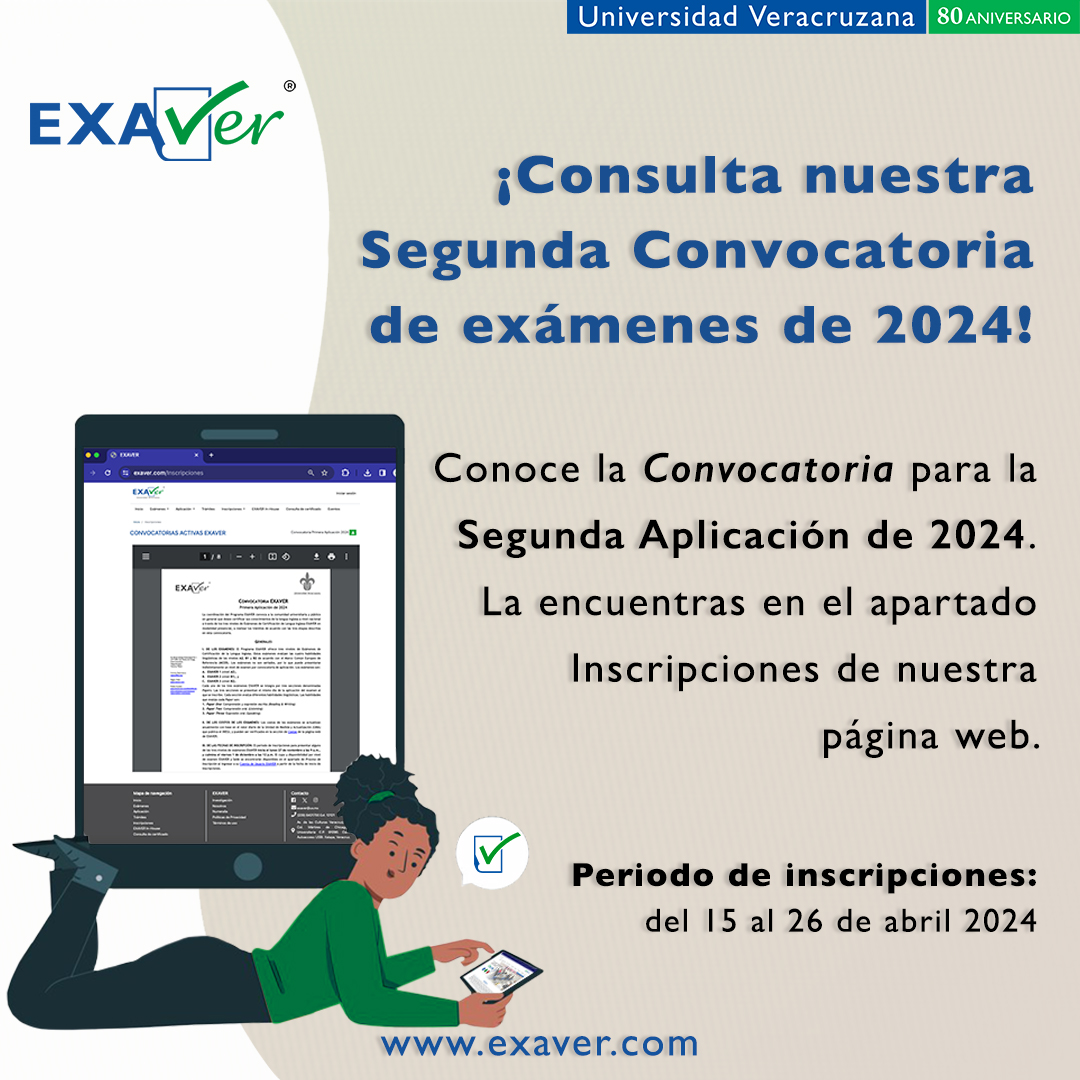 LuzioUV's tweet photo. #EstudianteUV
¡Alcanza nuevas metas académicas! 🏁
Consulta la convocatoria para la segunda aplicación 2024 de los Exámenes de Certificación de Lengua Inglesa #EXAVER.
Del 15 al 26 de abril, ¡inscríbete y pon a prueba tu dominio del inglés!
Detalles: https://t.co/BgHyxIWEKc https://t.co/q50vP4kIik