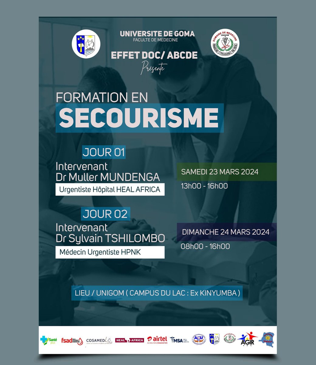 EFFET Doc ABCDE semaine du secourisme formation #unigom