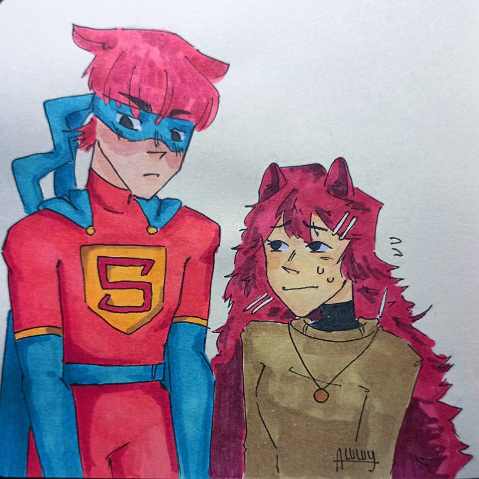 I hope it's not forbidden to draw fanarts, but I just couldn't help but draw these cuties, they're so gentle and silly 😭😭😭❤‍🔥❤‍🔥❤‍🔥