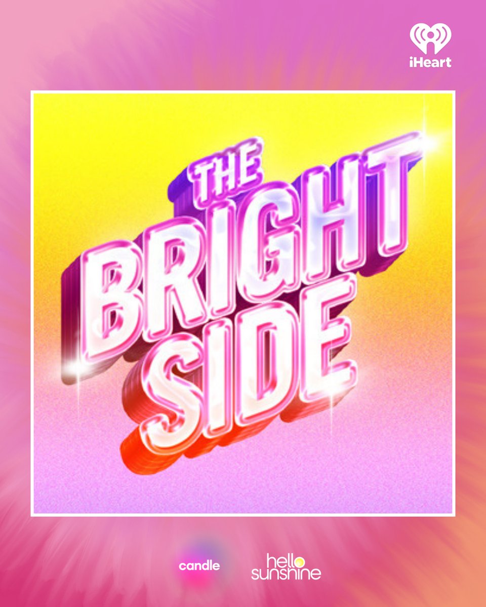 Introducing, The Bright Side podcast! @HelloSunshine has teamed up with @iHeartRadio to launch a new daily podcast hosted by Danielle Robby and Simone Boyce. Start kicking off your mornings with optimism, humor, and connection on Monday, March 25th on your favorite podcast app.