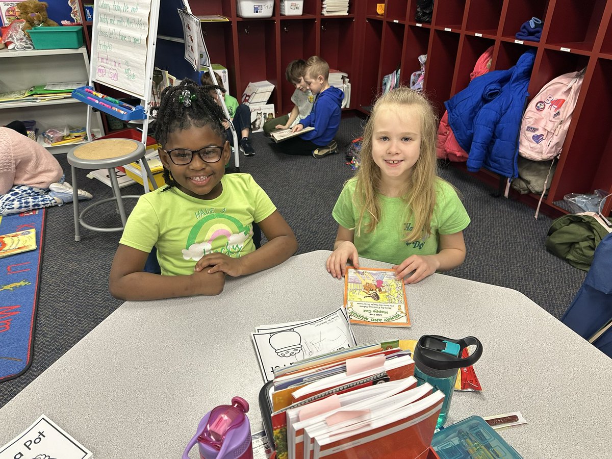 Buddy reading with our 2nd grade buddies! 📚 <a href="/WestIrondequoit/">West Irondequoit CSD</a>