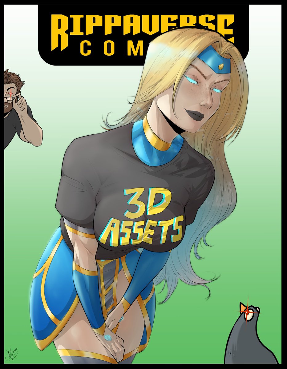 The Rippaverse First Lady says that she wants YOU to add the 3D Assets T-shirt to your Yaira #1 order! Head over to the Yaira #1 pre-order campaign page, and add the 3D Assets T-shirt to your collection of Rippaverse threads TODAY!